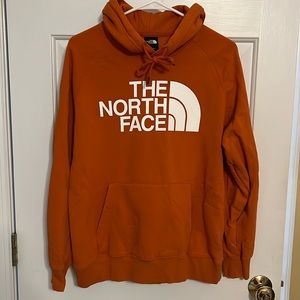 North Face women orange hoodie in size medium